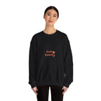 Just Peachy Crewneck Sweatshirt — Cute Peach Graphic Pullover