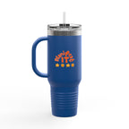 Insulated Travel Mug — "Manifest It" 40oz Tumbler with Lid & Straw