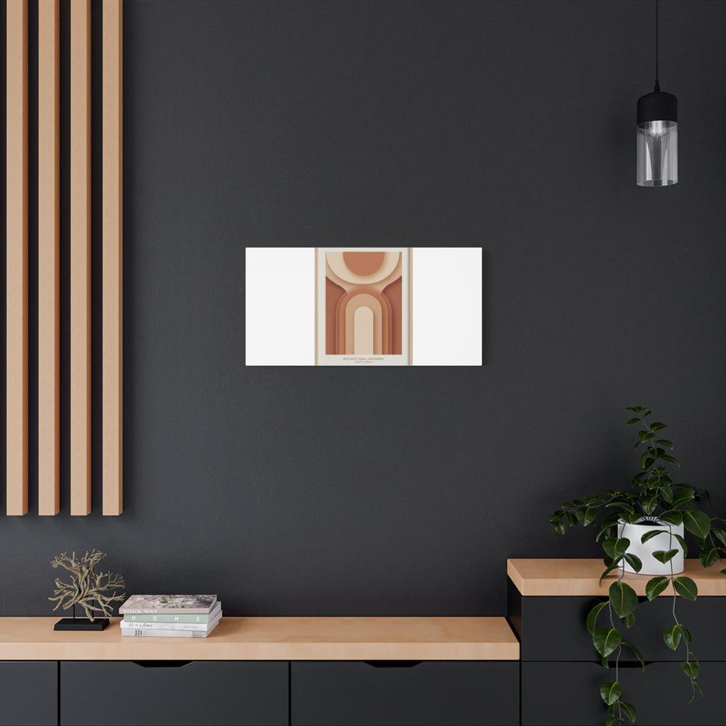Terracotta Arch Abstract Canvas | Earthy Minimal Poster