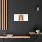 Terracotta Arch Abstract Canvas | Earthy Minimal Poster