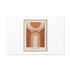 Terracotta Arch Abstract Canvas | Earthy Minimal Poster