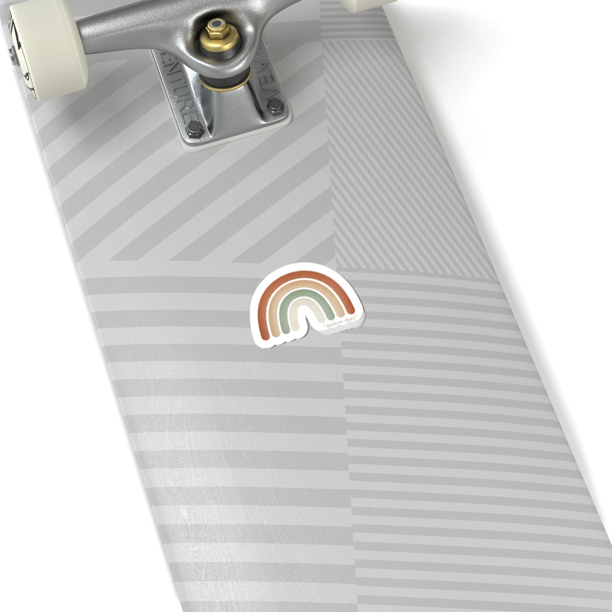 Neutral Rainbow Sticker | Muted Boho Arc, Terracotta Sage Pastel Vinyl