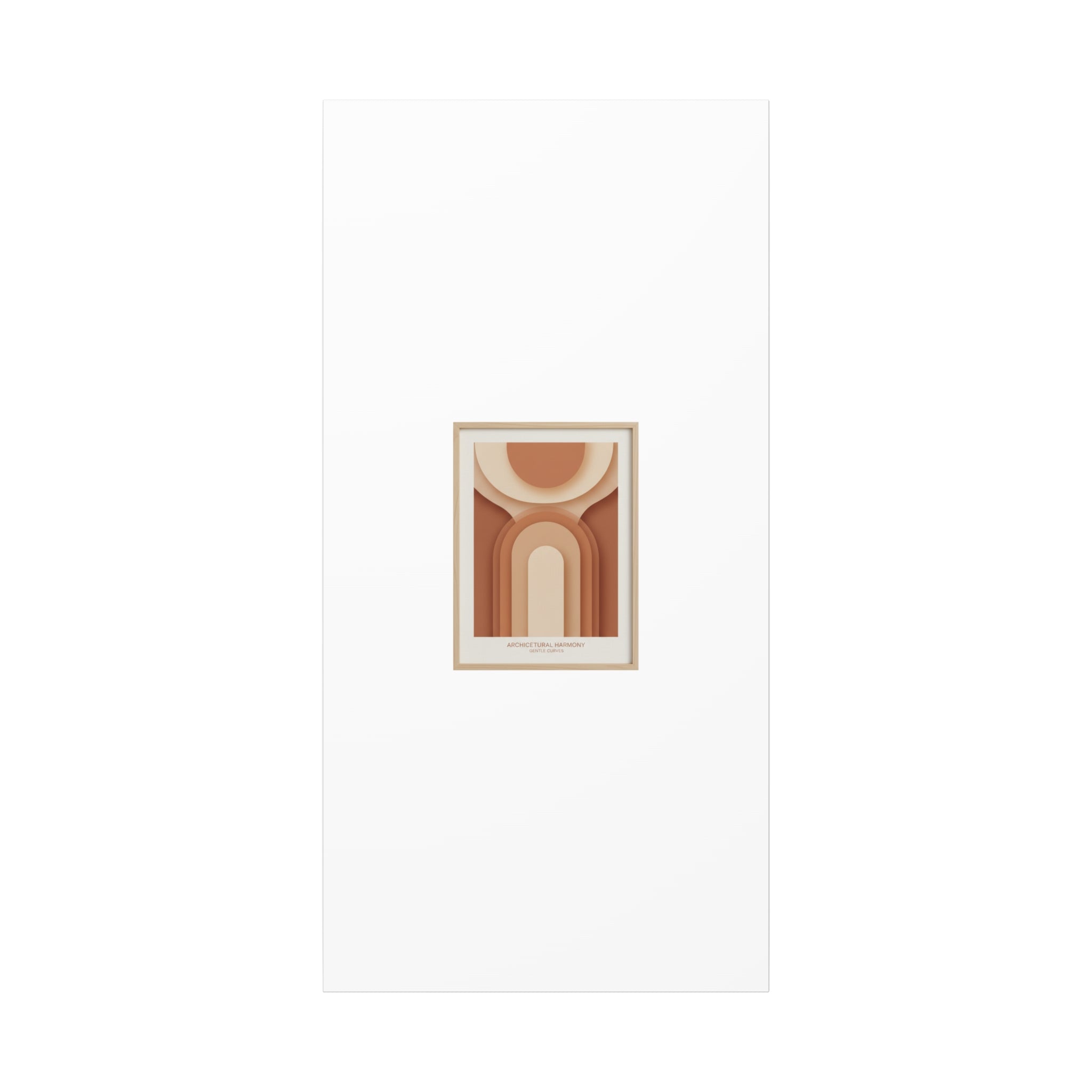 Terracotta Arch Abstract Canvas | Earthy Minimal Poster