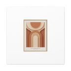 Terracotta Arch Abstract Canvas | Earthy Minimal Poster