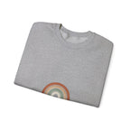Neutral Rainbow Arc Sweatshirt | muted rainbow, boho desert arc