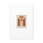 Terracotta Arch Abstract Canvas | Earthy Minimal Poster