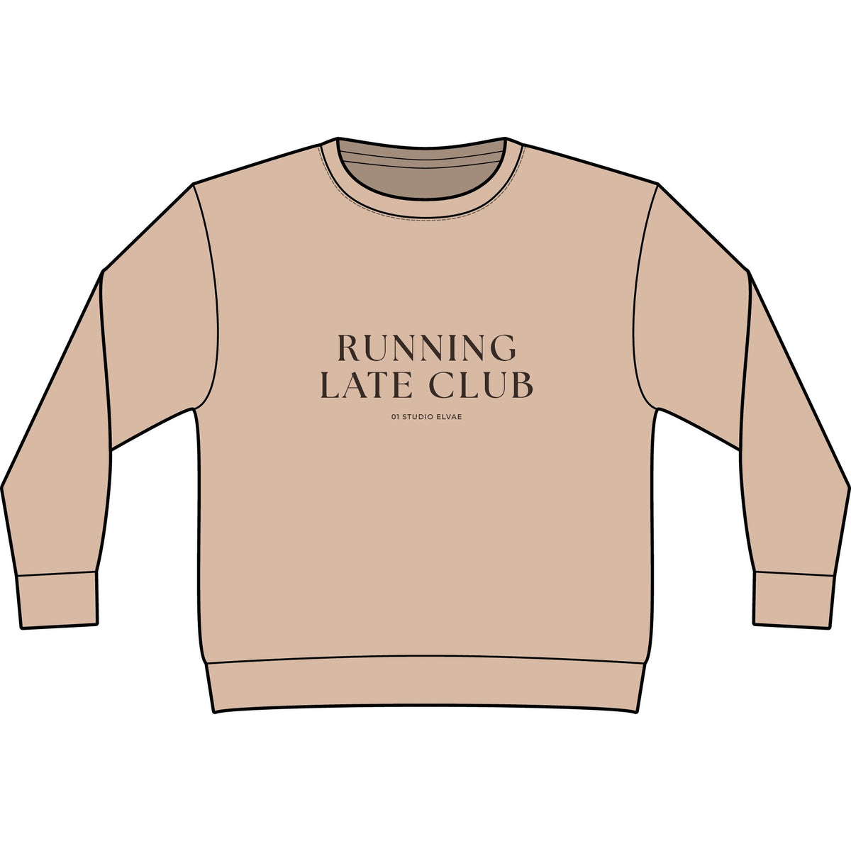 Running Late Club Heavyweight Crewneck