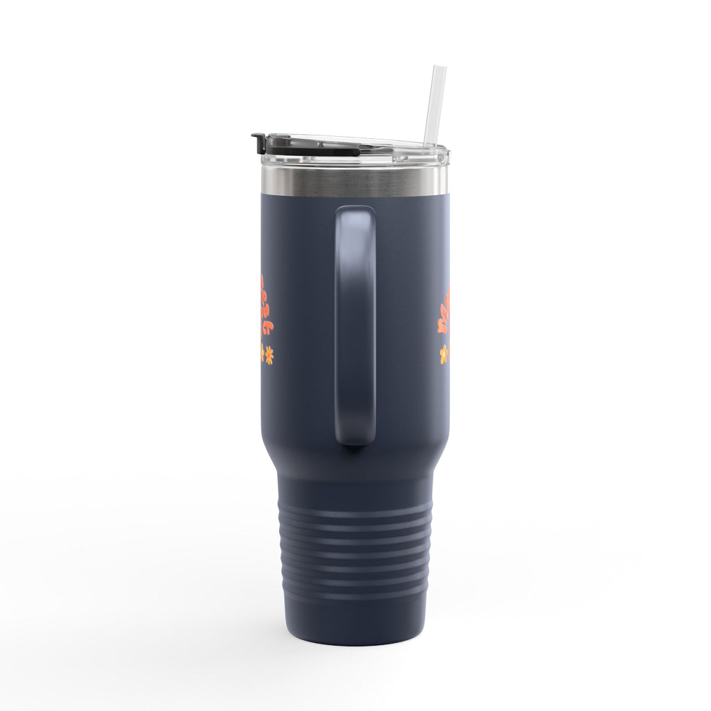 Insulated Travel Mug — "Manifest It" 40oz Tumbler with Lid & Straw