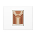 Terracotta Arch Abstract Canvas | Earthy Minimal Poster