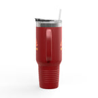 Insulated Travel Mug — "Manifest It" 40oz Tumbler with Lid & Straw