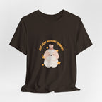 Cute Kawaii Bunny Tee — "Just Keep Moving Forward" Graphic T-Shirt