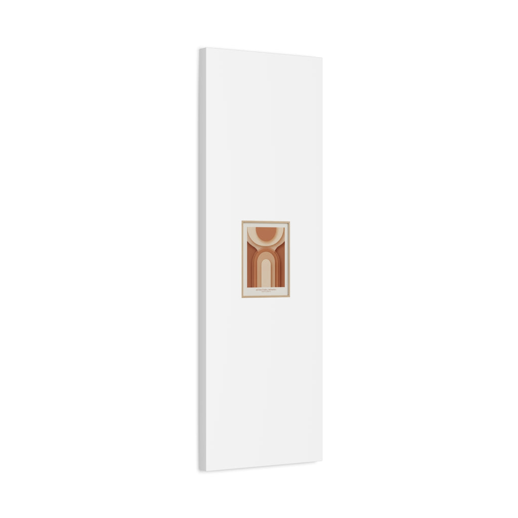 Terracotta Arch Abstract Canvas | Earthy Minimal Poster