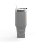 40oz Insulated Travel Mug — “The Adventure Begins” Mountain Stainless Tumbler