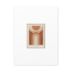 Terracotta Arch Abstract Canvas | Earthy Minimal Poster