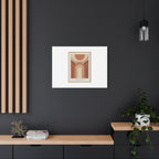 Terracotta Arch Abstract Canvas | Earthy Minimal Poster