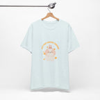 Cute Kawaii Bunny Tee — "Just Keep Moving Forward" Graphic T-Shirt