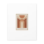 Terracotta Arch Abstract Canvas | Earthy Minimal Poster
