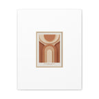 Terracotta Arch Abstract Canvas | Earthy Minimal Poster