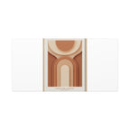 Terracotta Arch Abstract Canvas | Earthy Minimal Poster