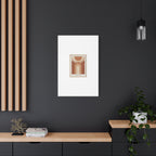 Terracotta Arch Abstract Canvas | Earthy Minimal Poster
