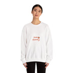 Just Peachy Crewneck Sweatshirt — Cute Peach Graphic Pullover
