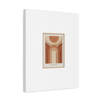 Terracotta Arch Abstract Canvas | Earthy Minimal Poster