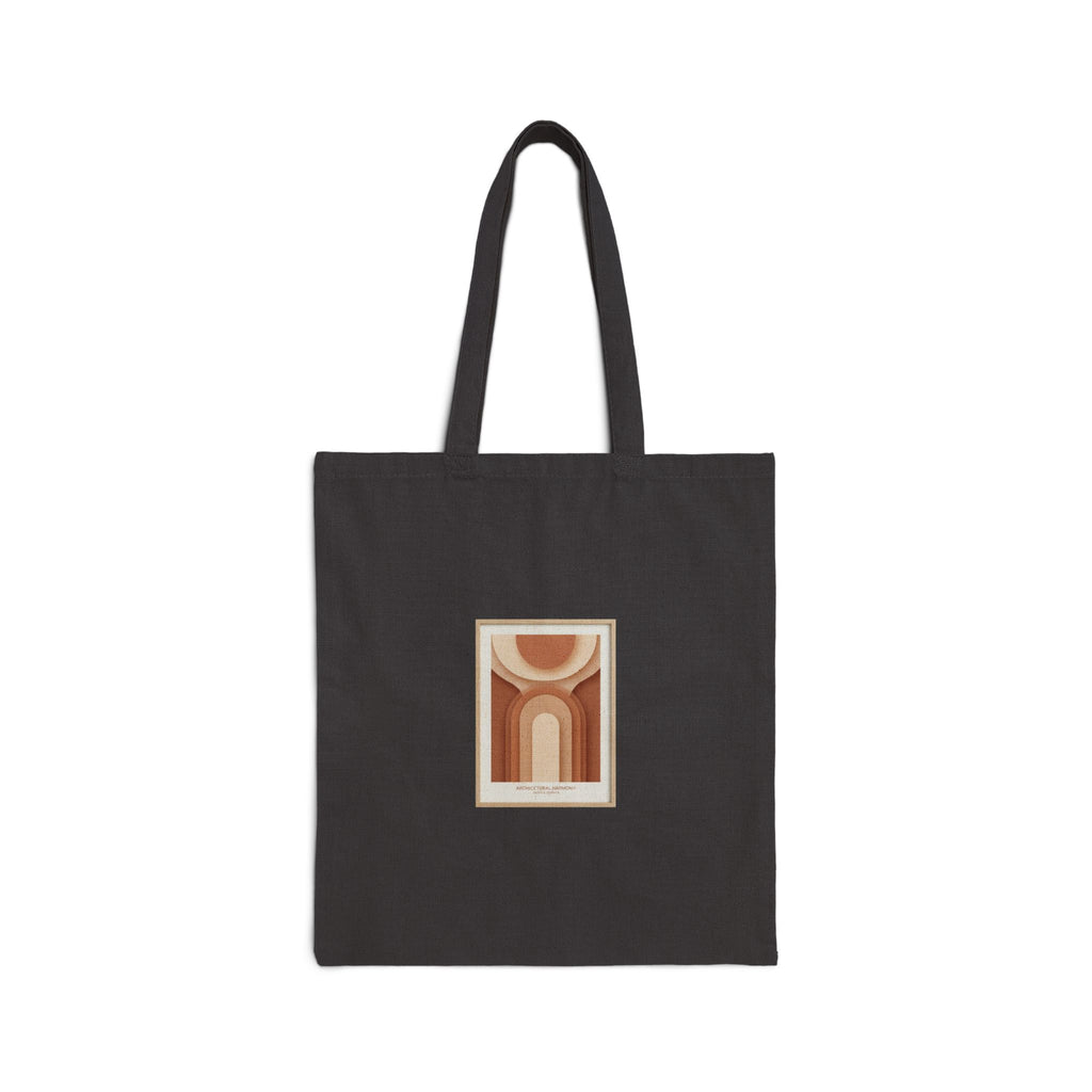 Terracotta Abstract Arch Tote | clay tone art, warm neutral shapes