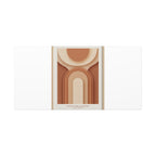 Terracotta Arch Abstract Canvas | Earthy Minimal Poster