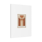 Terracotta Arch Abstract Canvas | Earthy Minimal Poster