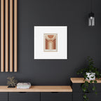 Terracotta Arch Abstract Canvas | Earthy Minimal Poster