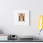 Terracotta Arch Abstract Canvas | Earthy Minimal Poster