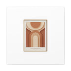 Terracotta Arch Abstract Canvas | Earthy Minimal Poster