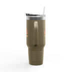 Insulated Travel Mug — "Manifest It" 40oz Tumbler with Lid & Straw