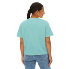 Summer Is Calling Women's Boxy Tee — Retro Palm Beach Vacation Tee