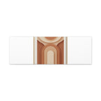Terracotta Arch Abstract Canvas | Earthy Minimal Poster