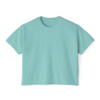 Summer Vibes Boxy Tee – Pastel Abstract Back Graphic