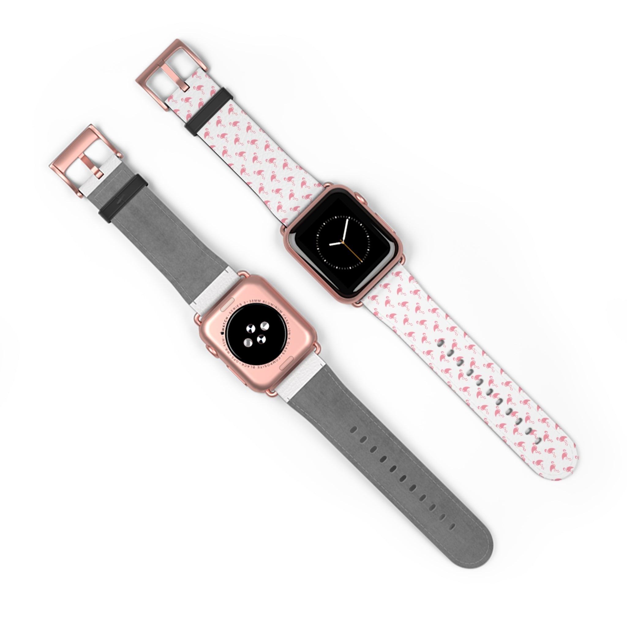Pink Flamingo Pattern Watch Band — Cute Tropical Apple Watch Strap