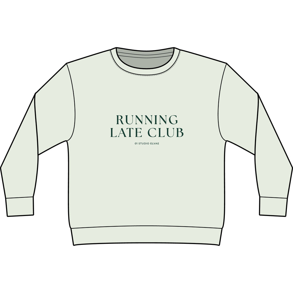 Running Late Club Heavyweight Crewneck