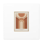 Terracotta Arch Abstract Canvas | Earthy Minimal Poster