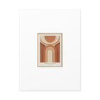 Terracotta Arch Abstract Canvas | Earthy Minimal Poster