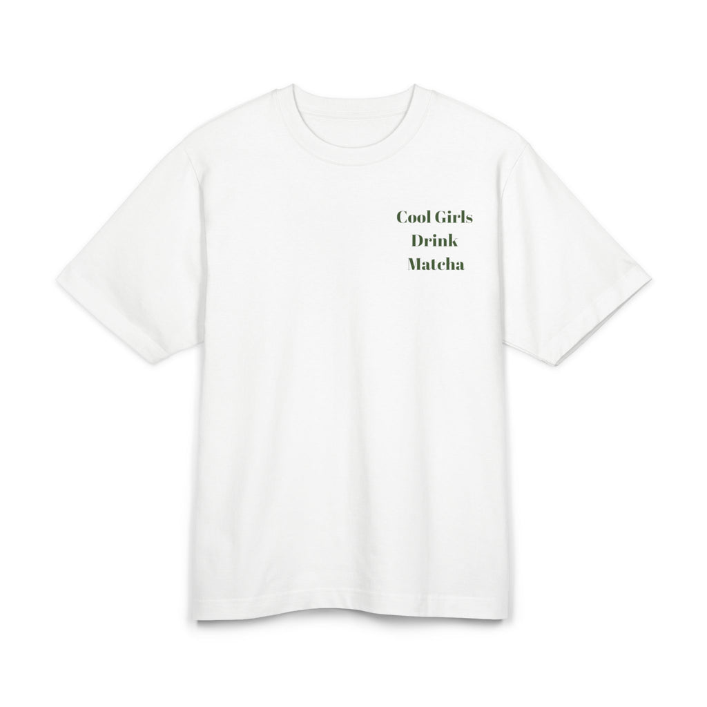 ELVAE The Matcha Tee – White Cotton T-Shirt