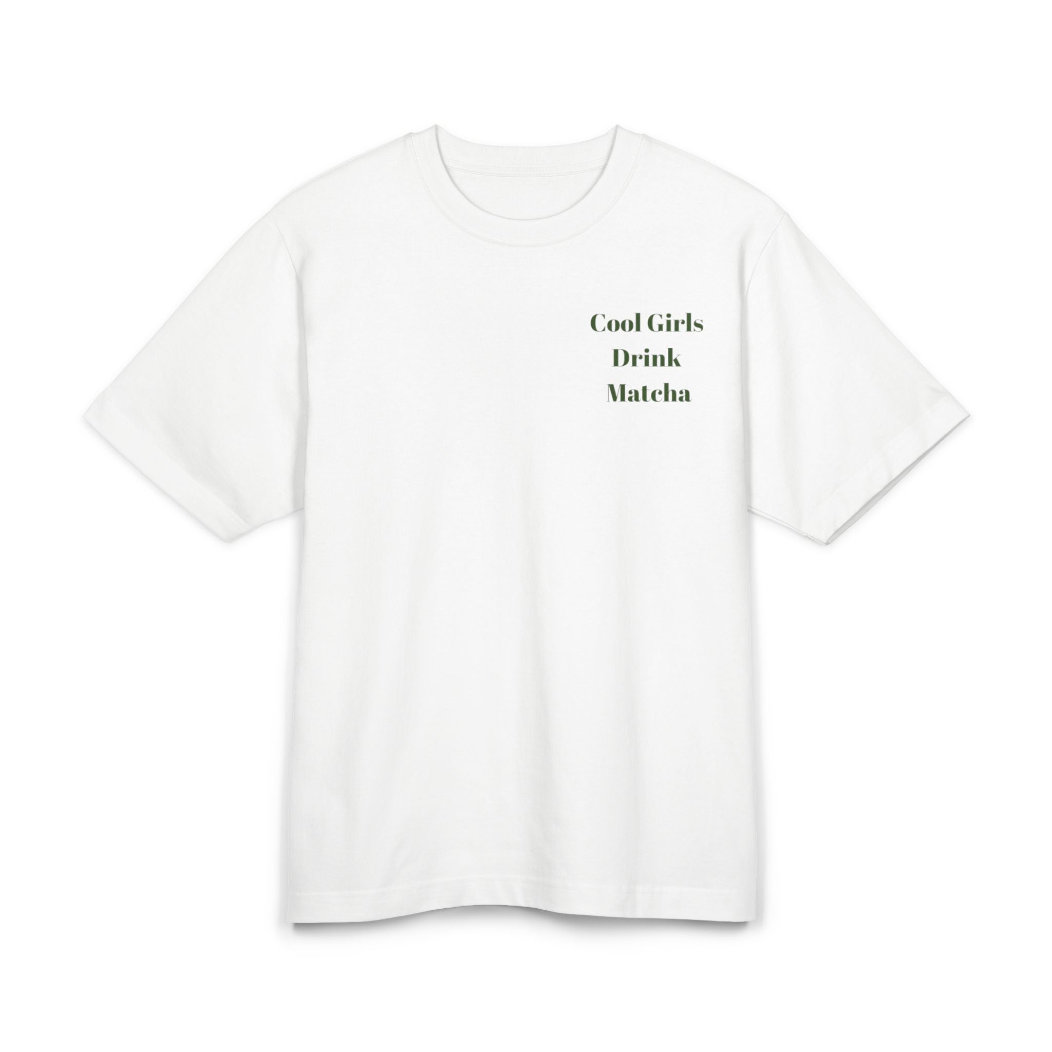 ELVAE The Matcha Tee – White Cotton T-Shirt