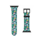 watch band with floral monstera print front produkt detail