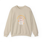 Crewneck Sweatshirt — Cute Kawaii Stars Design "Just Keep Moving Forward"
