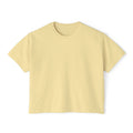 Summer Vibes Boxy Tee – Pastel Abstract Back Graphic