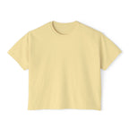Summer Vibes Boxy Tee – Pastel Abstract Back Graphic