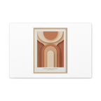 Terracotta Arch Abstract Canvas | Earthy Minimal Poster