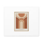 Terracotta Arch Abstract Canvas | Earthy Minimal Poster