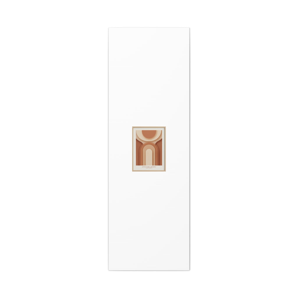 Terracotta Arch Abstract Canvas | Earthy Minimal Poster