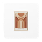 Terracotta Arch Abstract Canvas | Earthy Minimal Poster